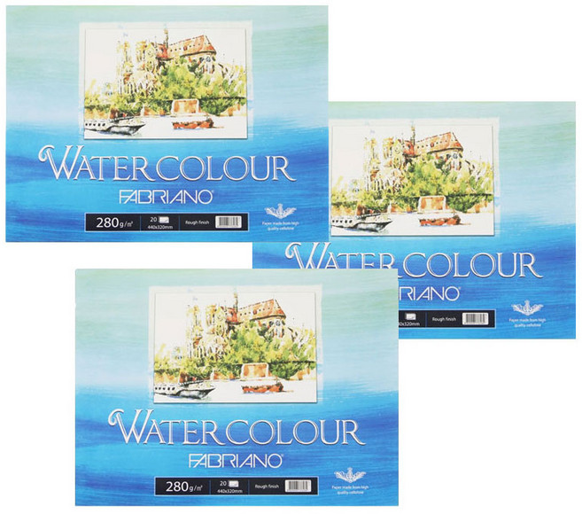 파브리아노 워터칼라 스케치북 5절 8절 4절 패드형 3종 모음 (선택구매), 5절(패드형)15매입
