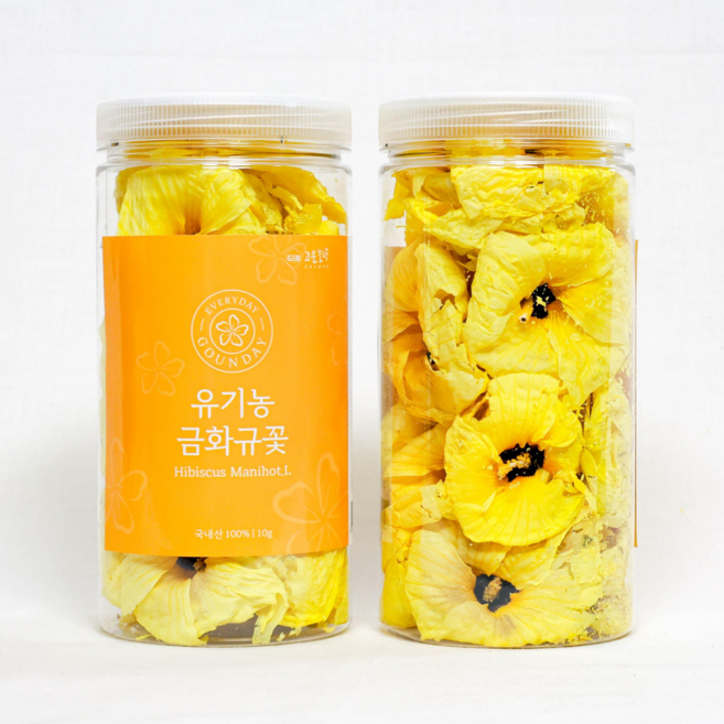 유기농 금화규 건조꽃 꽃모양 꽃추출물 증정 고운블랙 금화규 전문농장, 1개