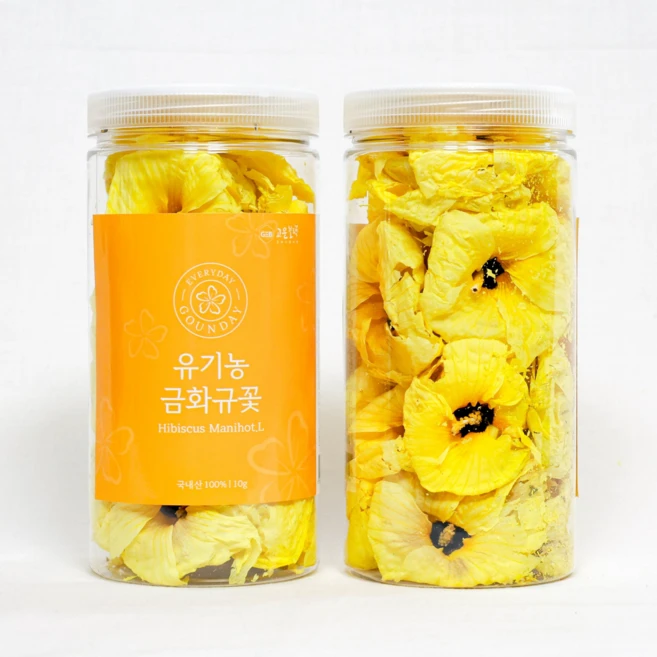 유기농 금화규 건조꽃 꽃모양 꽃추출물 증정 고운블랙 금화규 전문농장, 1개 - 쿠팡