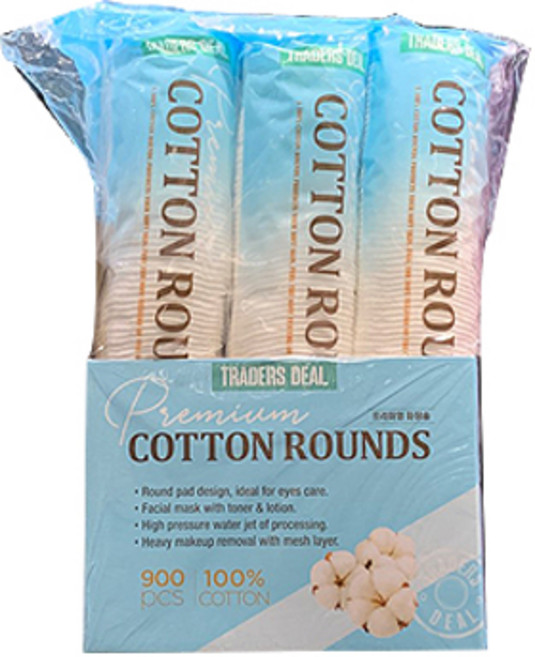 트레이더스딜 화장솜 100g x 9입, 9개입, 1개