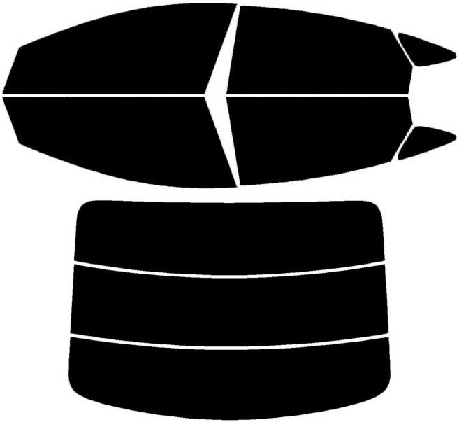 로톰 현대 i40 측후면 썬팅필름, RTF-1S 25 (연함), i40 살룬 (12년-19년)