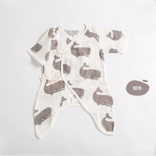 新生兒純棉透氣紗布衣 蝴蝶衣