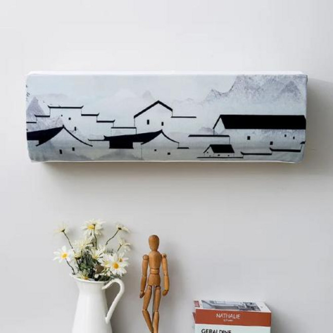 중국 스타일 벽걸이 에어컨 커버 신선한 패턴 에어컨 보호대, 52) 13 - 103x24x32   XL3P