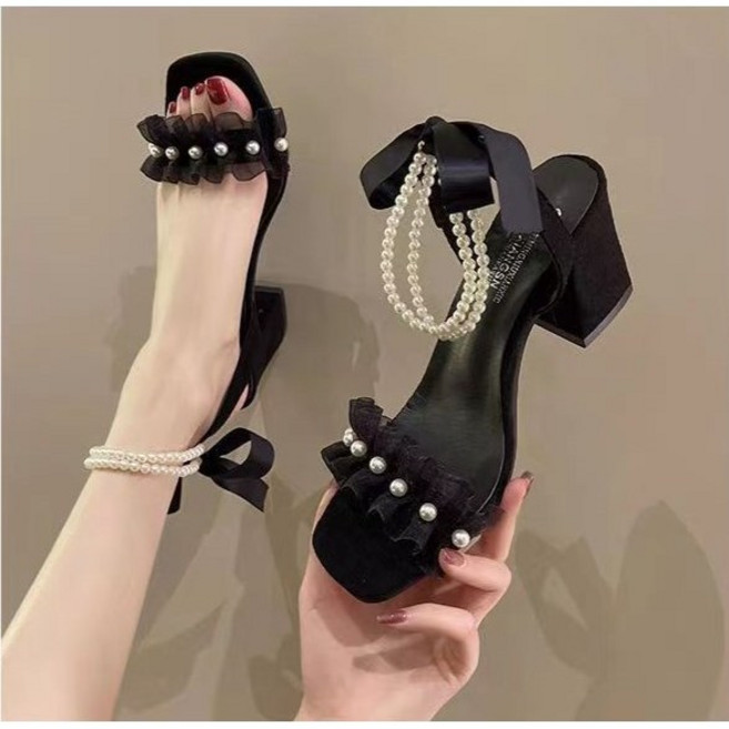 COSYEVNO 여성 여름 샌들 스트랩 힐