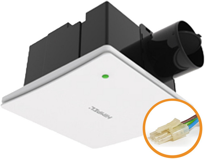 힘펠 정풍량 환풍기 제로크 HV3-80X 3C(커넥터형 잭타입), 힘펠 제로크 HV3-80X 3C(커넥터형, 잭타입), 고객직접설치