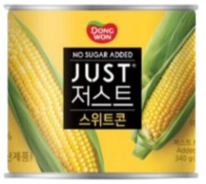 동원 저스트 노슈가 스위트콘, 340g, 48개