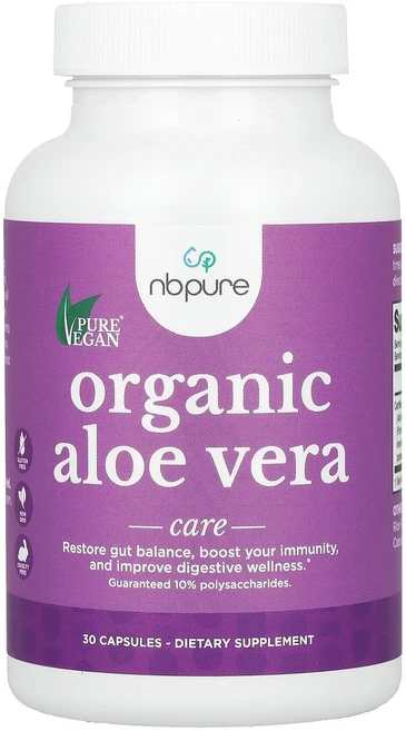 헁복하고 건강하세요 NB Pure 유기농 알로에베라 300mg 캡슐 30정 늘 챙기셔야합니다, NBPure유기농알로에베라300mg캡슐30정, 1개 - 쿠팡