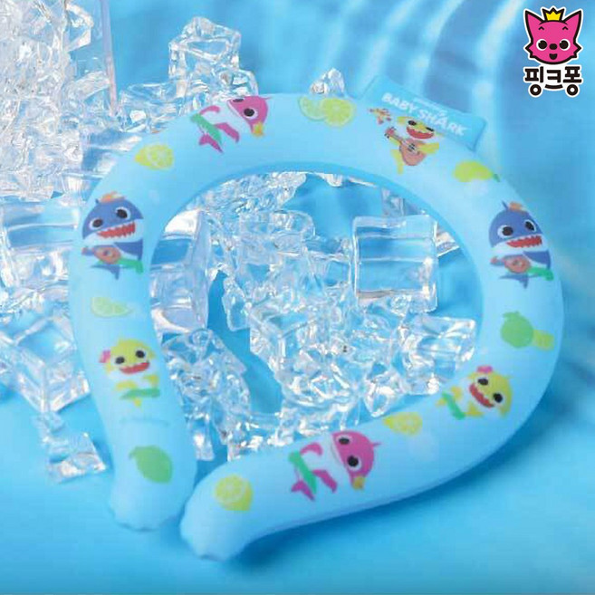 넥쿨러 어린이 아이스머플러, 블루(25IN-PF03), 1개