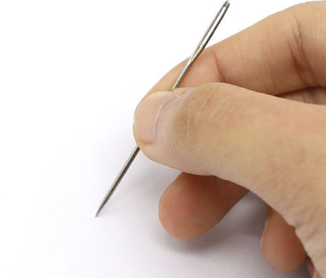 귀큰 바늘 길이 5cm 퀼트바늘 자수바늘 H-05-009, 1개