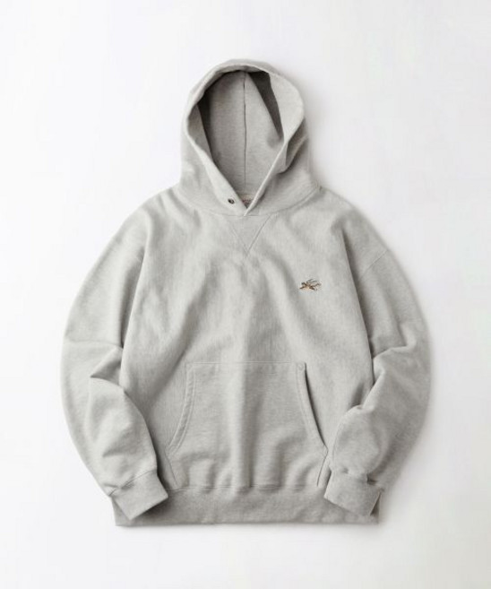 아웃스탠딩MIGHTY TIGER LOGO HOOD SWEAT3MELANGE GRAY