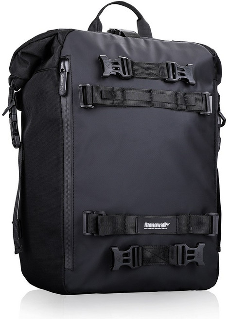 라이노워크 오토바이 리어백 20L 사이드백 바이크 가방 MT21620, 블랙