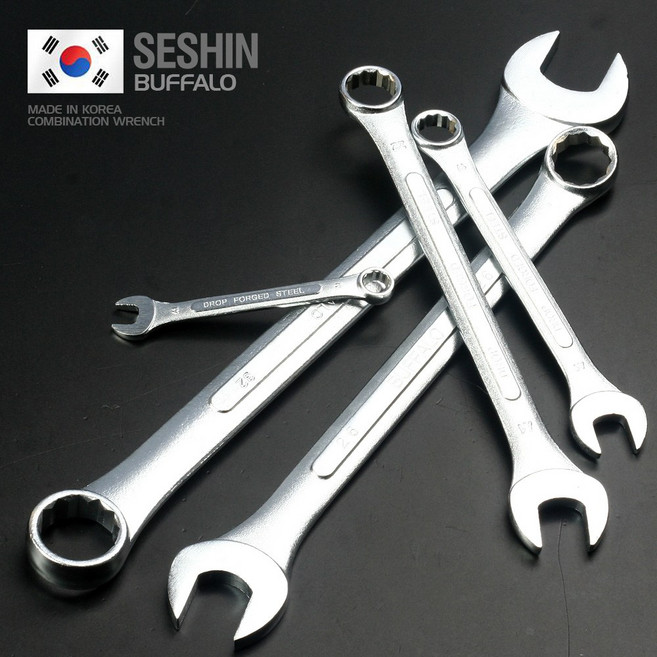 SESHIN BUFFALO 조합렌치 30mm 양용 더블 편구 스패너, 1개