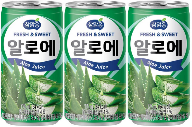 참맑은 알로에, 175ml, 30개