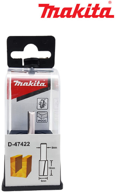 마끼다 스트레이트 트리머 비트 샹크 6mm 날 6mm D-47422 MAKITA, 1개