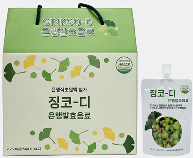은행음료 징코디, 75ml