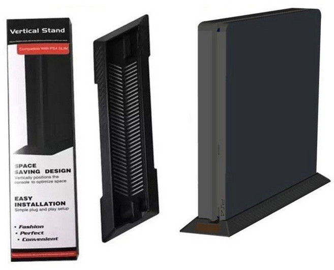 PS4 PRO 슬림 쿨링 거치대 본체 방열판, PS4 Slim 거치대 (블랙), 1개