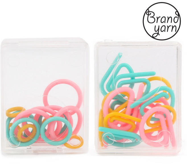 튤립 단수표시링 + 코수표시링 뜨개질도구 세트 TA-0052, 혼합색상, 1세트