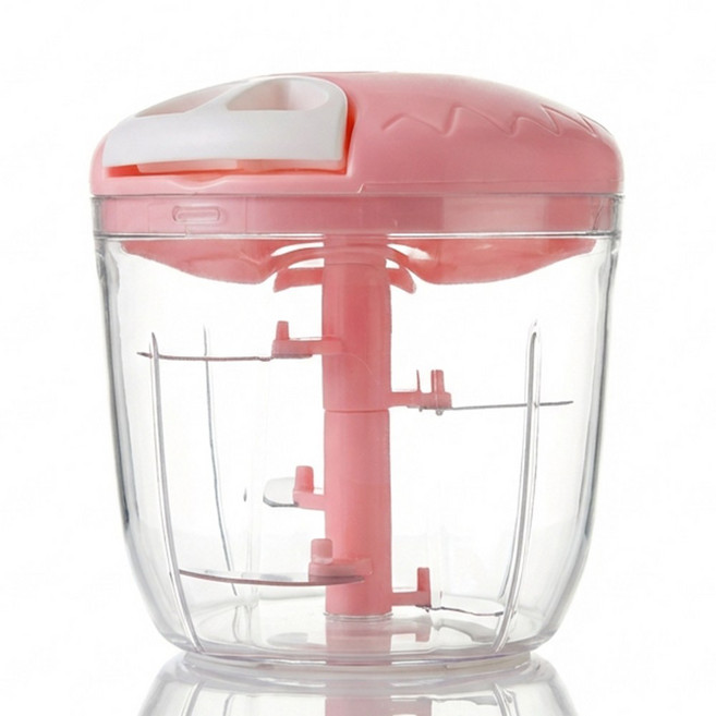 루메이크 분리세척 만능 마늘 야채 다지기, 1개, 핑크