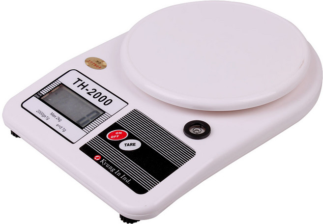 경인산업 디지털 주방저울 TH-2000 계량저울 2kg 전자저울 요리 이유식 저울, (경인디지털주방저울 TH-2000)