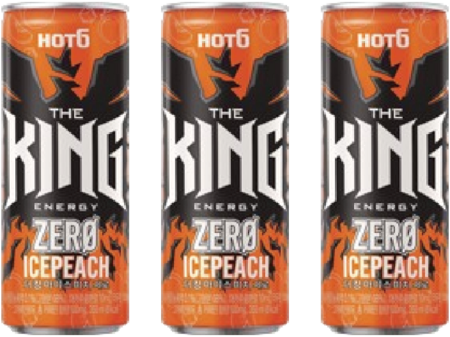 롯데 핫식스 더 킹 아이스피치 제로, 24캔