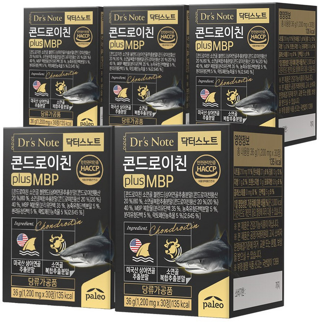 팔레오 닥터스노트 콘드로이친 plus MBP, 5개, 30정