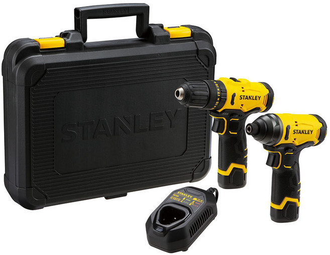 스탠리 충전 콤보세트 SCHI10D2K 12V 햄머드릴 임팩, 1개