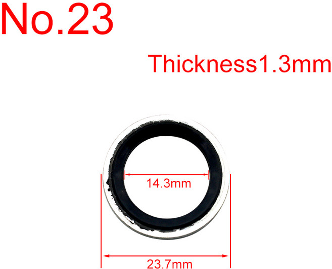 자동차 에어컨 시스템 씰링 개스킷 압축기 확장 밸브 파이프 헤드 수리 부품 세트당 60 개, 1개