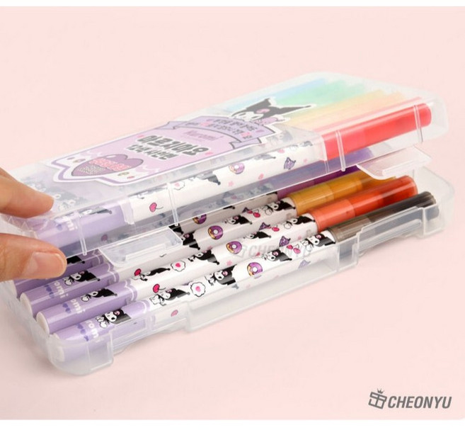 린디나 쿠로미 마르지마요 12색 사인펜, 1팩, 혼합