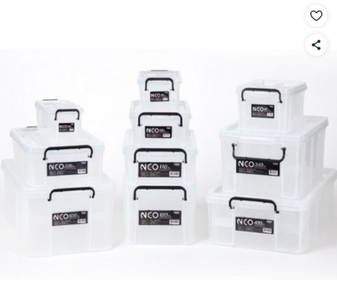 코멕스 프리미엄 네오박스 리빙박스, 반투명, 1개