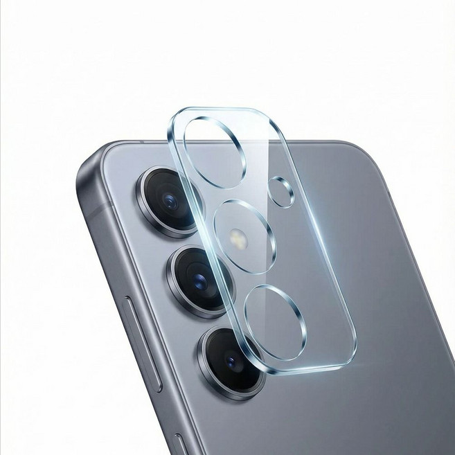 핸드폰 카메라 렌즈 보호필름 9H 강화유리 투명 풀커버 충격 기스 이물질 방지, 1개