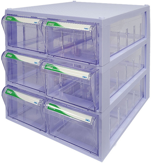 모아이샵 다용도 투명 수납함(특대형) 702 수납함(6칸), 02_수납함 702