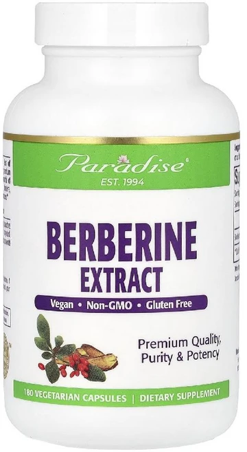 파라다이스허브 Berberine 추출물 500mg 180정 매자나무 열매 바베리, 1개 - 쿠팡