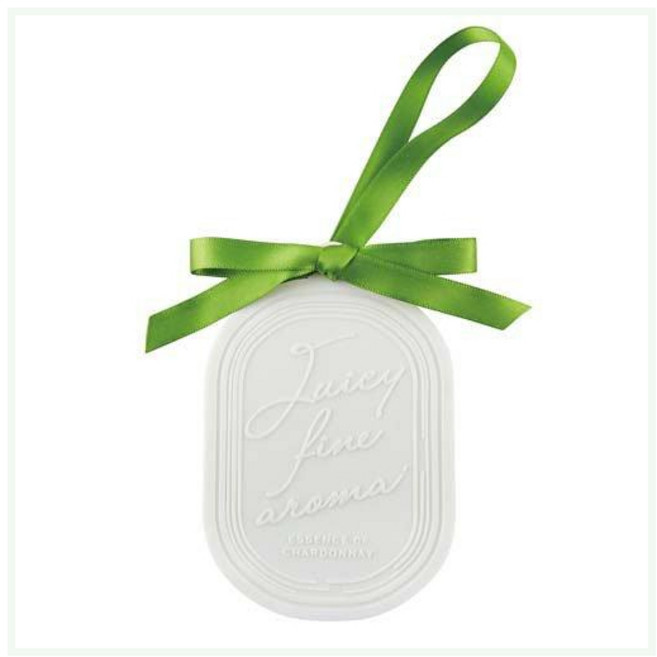 夏多內 室內/車用芳香片, 1個, 香氛吊飾香片(綠)