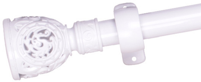 한국레일갤럭시 25mm 로얄 커튼봉 커텐봉, 화이트