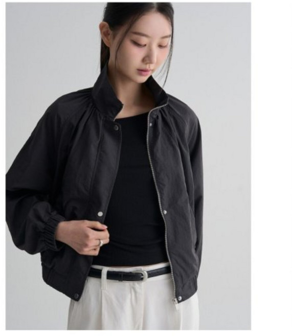 에잇세컨즈 여성 사파리/헌팅 재킷 사이드셔링 경량 점퍼 애쉬 356439WM14