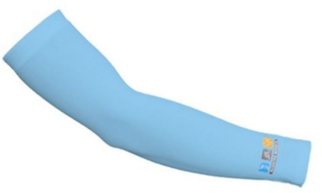 (동산)(특대 쿨토시)빅사이즈 남성용 탁텔 팔토시, 하늘색, 1개