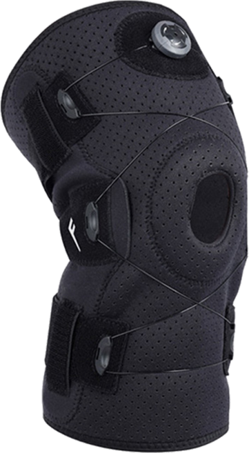 프로스펙스 다이얼 무릎보호대 고강도 와이어와 다이얼로 균등하고 미세한 압박조절 FDA인증, 1개, 검정