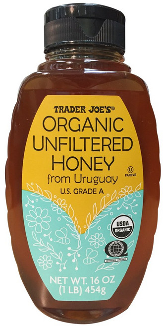 트레이더조 유기농 무가공 꿀 454g Trader Joes Organic Unfiltered Honey 16 oz, 1개