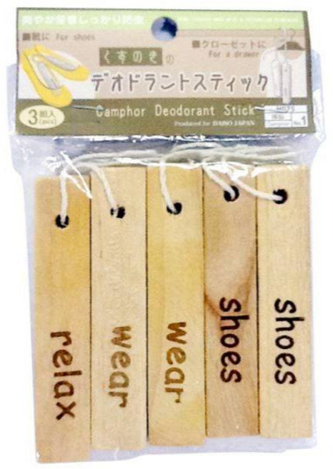 DAISO JAPAN 樟木棒 除味防霉 防蟲, 1個, 22g