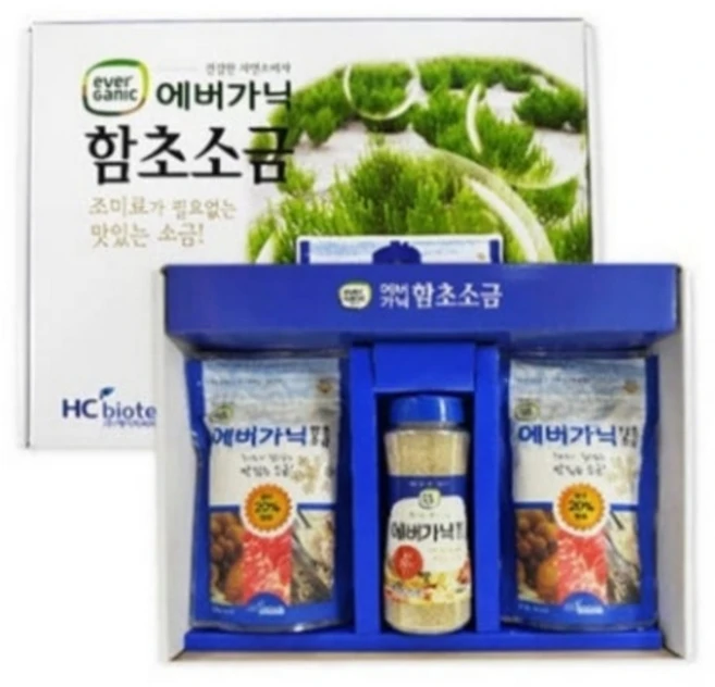 에버가닉 함초소금 1호세트, 1개, 250g - 쿠팡