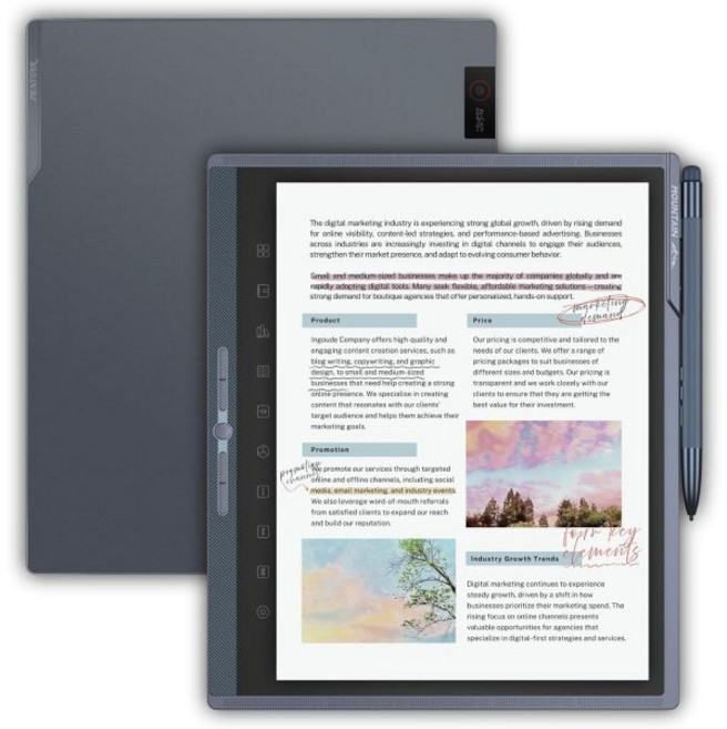 펜스타 eNote Pro 10.3인치 컬러 E잉크 종이 태블릿 번들 터치스크린 디지털 노트북 4GB 128GB e페이퍼 필기 B6 스타일러스 펜 포함 AI 기반 음성 텍스트 변
