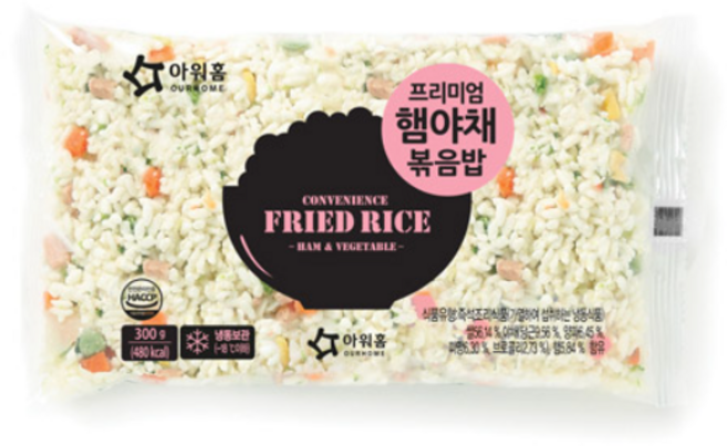 아워홈 프리미엄 햄야채볶음밥 300g x 10개 / 냉동 볶음밥, 10세트