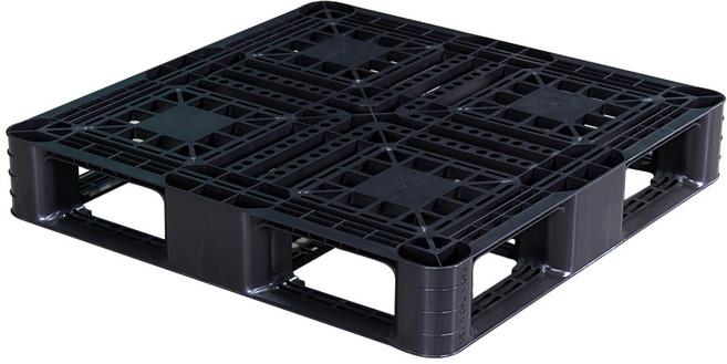 SK플라스틱 프라스틱 파렛트 수출용 경량용 중량용파렛트 지게차 핸드카, 24.수출용 740x740x120 검정 4k