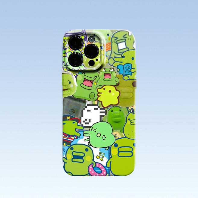 아이폰전기종 아이폰케이스 귀여운케이스 초록케이스 유니크 y2k 그린 주문제작 특이한케이스 생일선물 우정템 아이폰11 12 13 14 15 16 프로 프로맥스