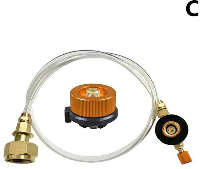 야외 캠핑 가스 스토브 프로판 리필 어댑터 LPG 플랫 실린더 버너 충전 탱크 커플러 컨테이너 저장, 01 C