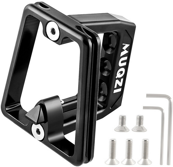 브롬톤 캐리어 블록 프론트백 아답터 마운트 카고 렉 퀄리 모토벨로 다혼 턴 티티카카 3식스티 그루e4t 유사브롬톤 미니벨로 자전거 전기자전거, 블랙, 1개