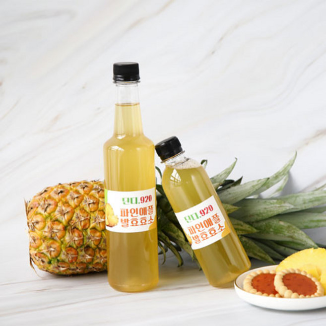 발효톡톡 파인애플100% 파인애플청 (효소) 과일청 수제청 350ml, 1개