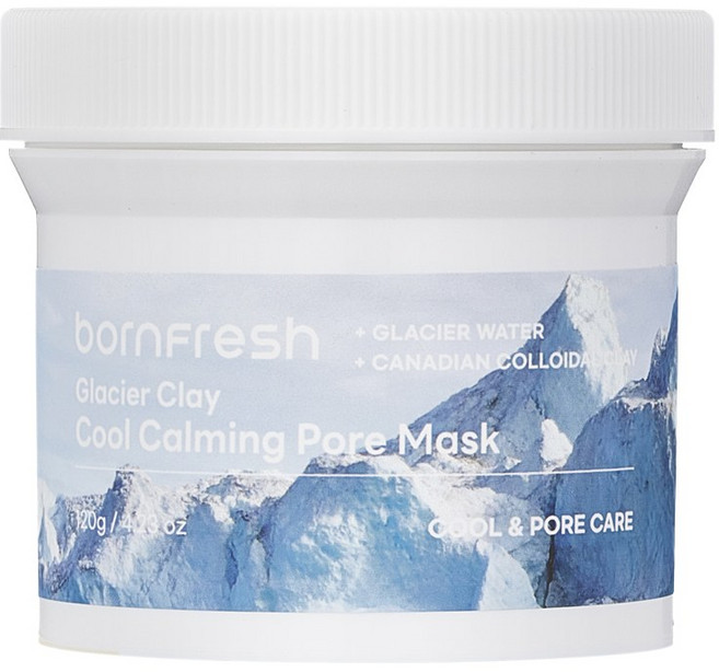 본프레시 글래시어 클레이 쿨 카밍 포어마스크 팩, 1개입, 1개