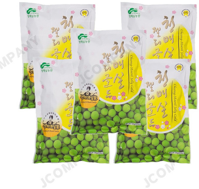 홍쌍리 청매실 젤리골드 고급건강간식 대한민국명인, 5개, 300g