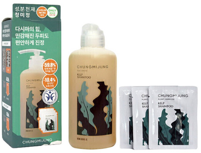 청미정 다시마 샴푸 500ml 기획 (+21ml 증정), 1개, 21ml
